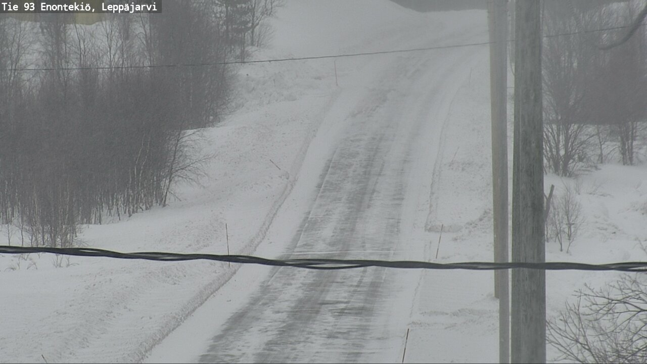 Weather Camera Image Road 93 Enontekiö, Leppäjärvi, Enontekiö, Lappi