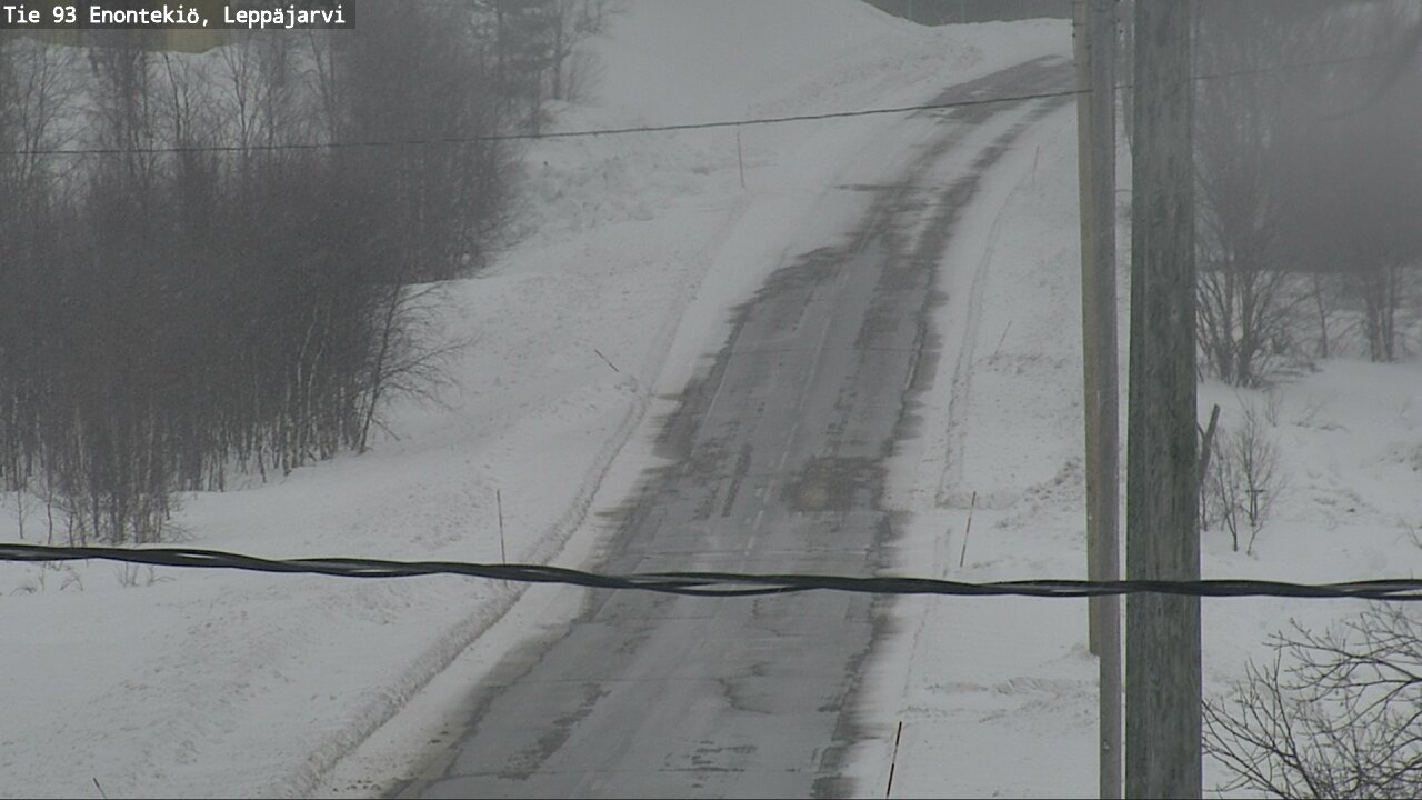 Weather Camera Image Road 93 Enontekiö, Leppäjärvi, Enontekiö, Lappi