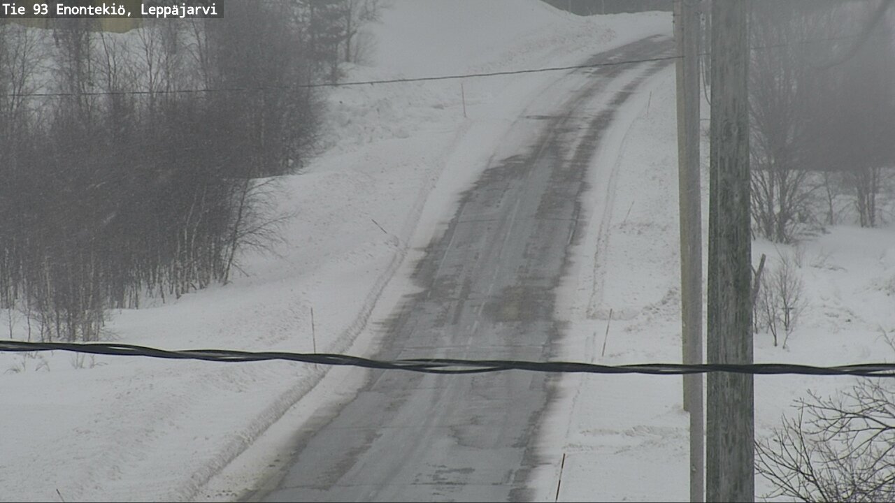 Weather Camera Image Road 93 Enontekiö, Leppäjärvi, Enontekiö, Lappi