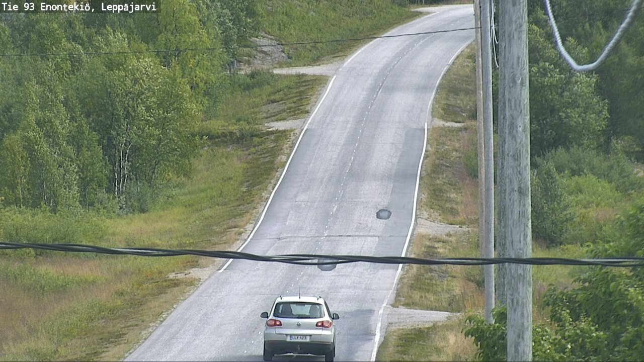 Weather Camera Image Road 93 Enontekiö, Leppäjärvi, Enontekiö, Lappi