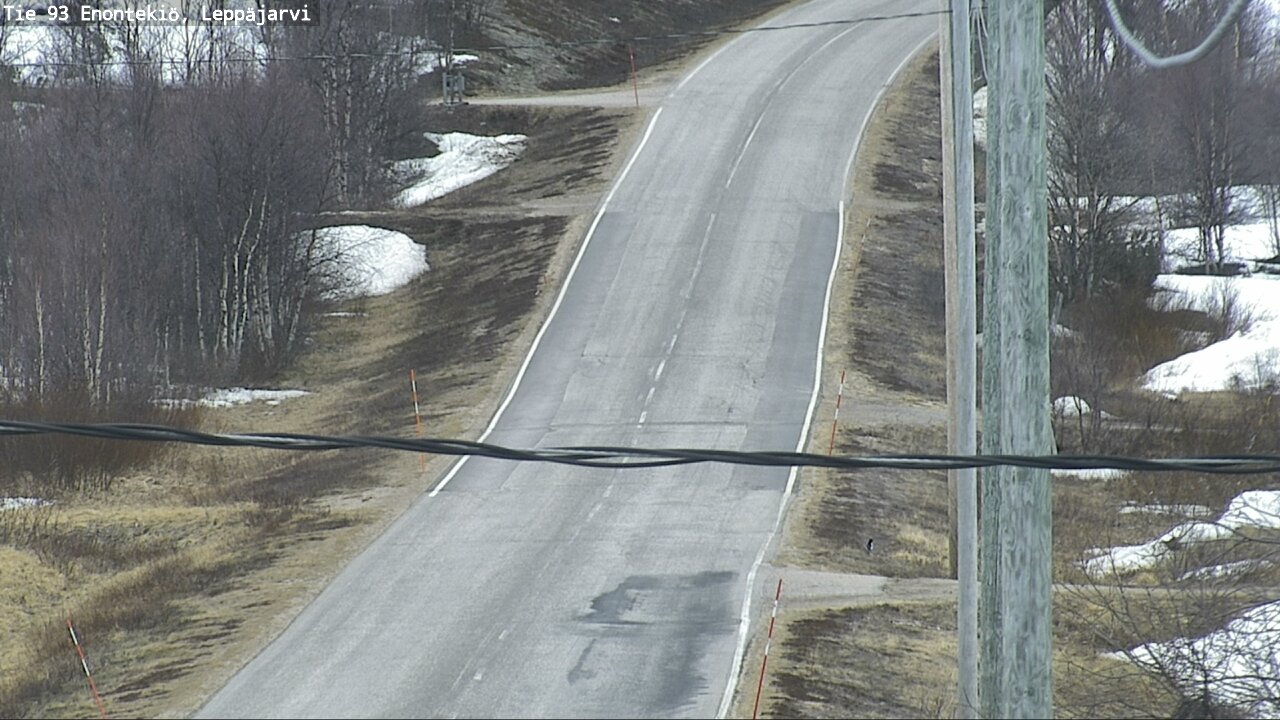 Weather Camera Image Road 93 Enontekiö, Leppäjärvi, Enontekiö, Lappi