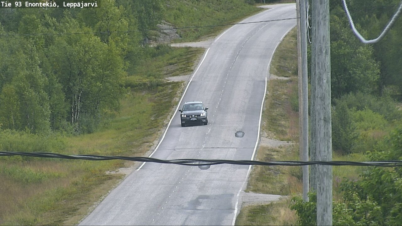 Weather Camera Image Road 93 Enontekiö, Leppäjärvi, Enontekiö, Lappi