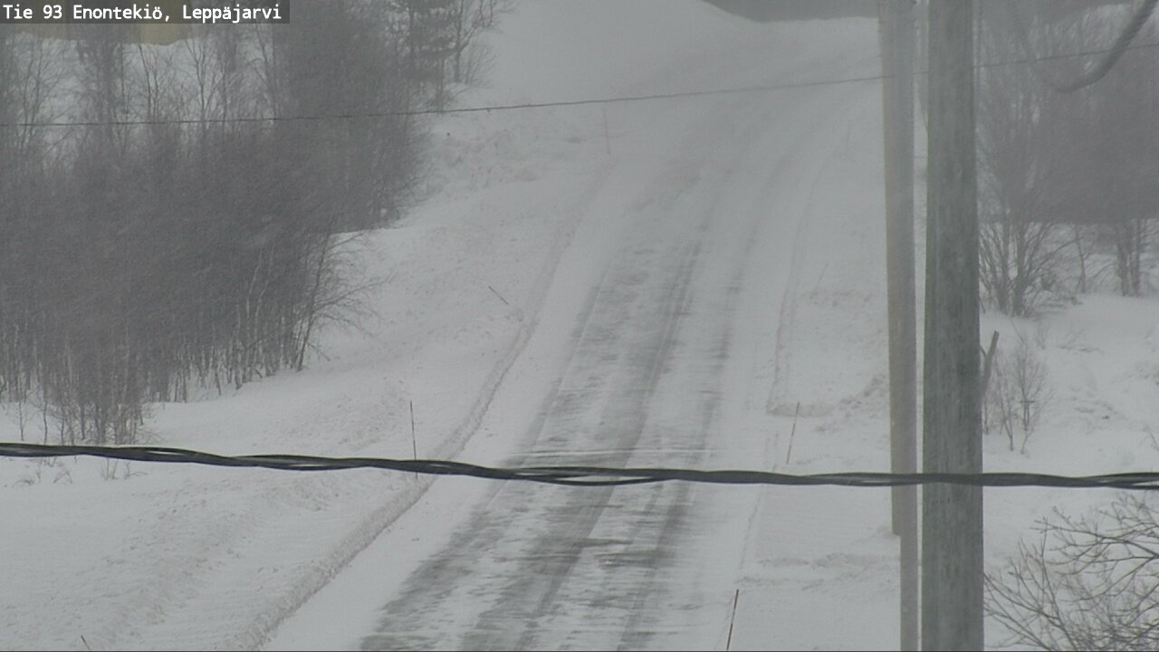 Weather Camera Image Road 93 Enontekiö, Leppäjärvi, Enontekiö, Lappi