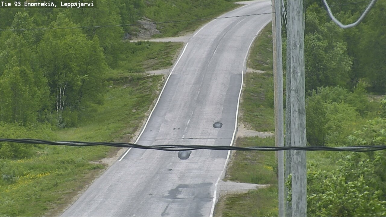 Weather Camera Image Road 93 Enontekiö, Leppäjärvi, Enontekiö, Lappi