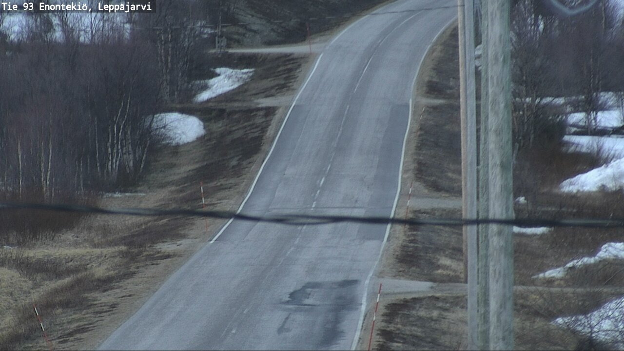Weather Camera Image Väg 93 Enontekis, Leppäjärvi, Enontekiö, Lappi
