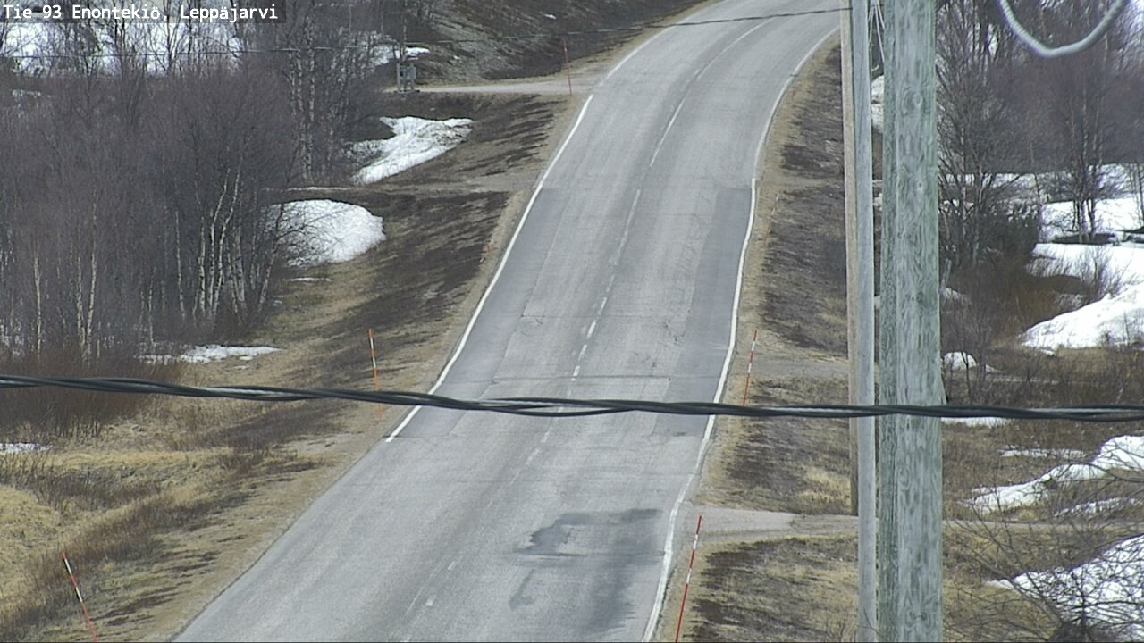 Weather Camera Image Road 93 Enontekiö, Leppäjärvi, Enontekiö, Lappi