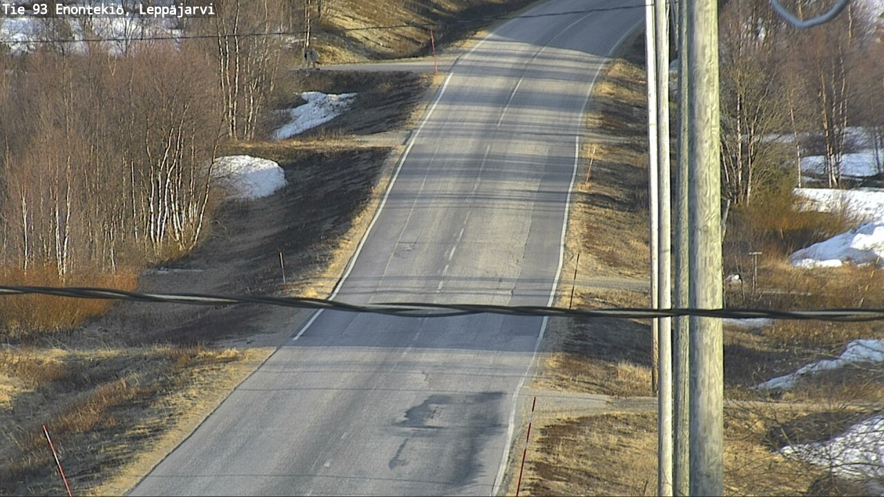Weather Camera Image Road 93 Enontekiö, Leppäjärvi, Enontekiö, Lappi