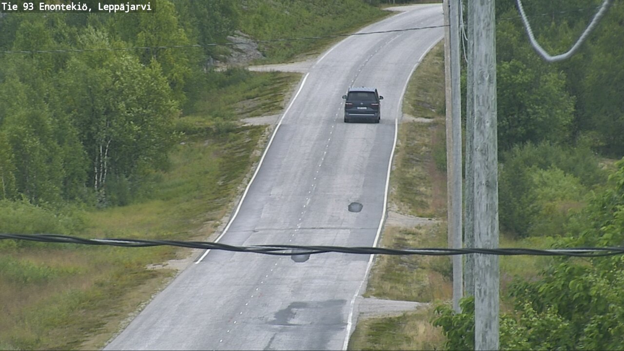 Weather Camera Image Road 93 Enontekiö, Leppäjärvi, Enontekiö, Lappi