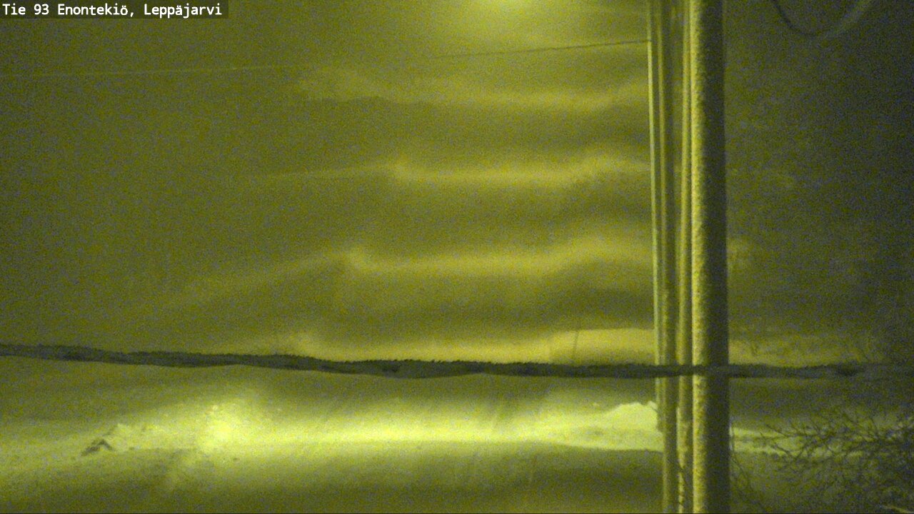 Weather Camera Image Väg 93 Enontekis, Leppäjärvi, Enontekiö, Lappi