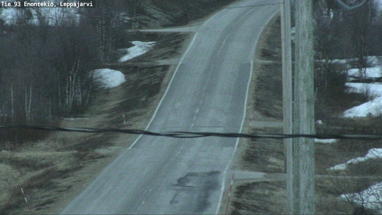 Weather Camera Image Väg 93 Enontekis, Leppäjärvi, Enontekiö, Lappi