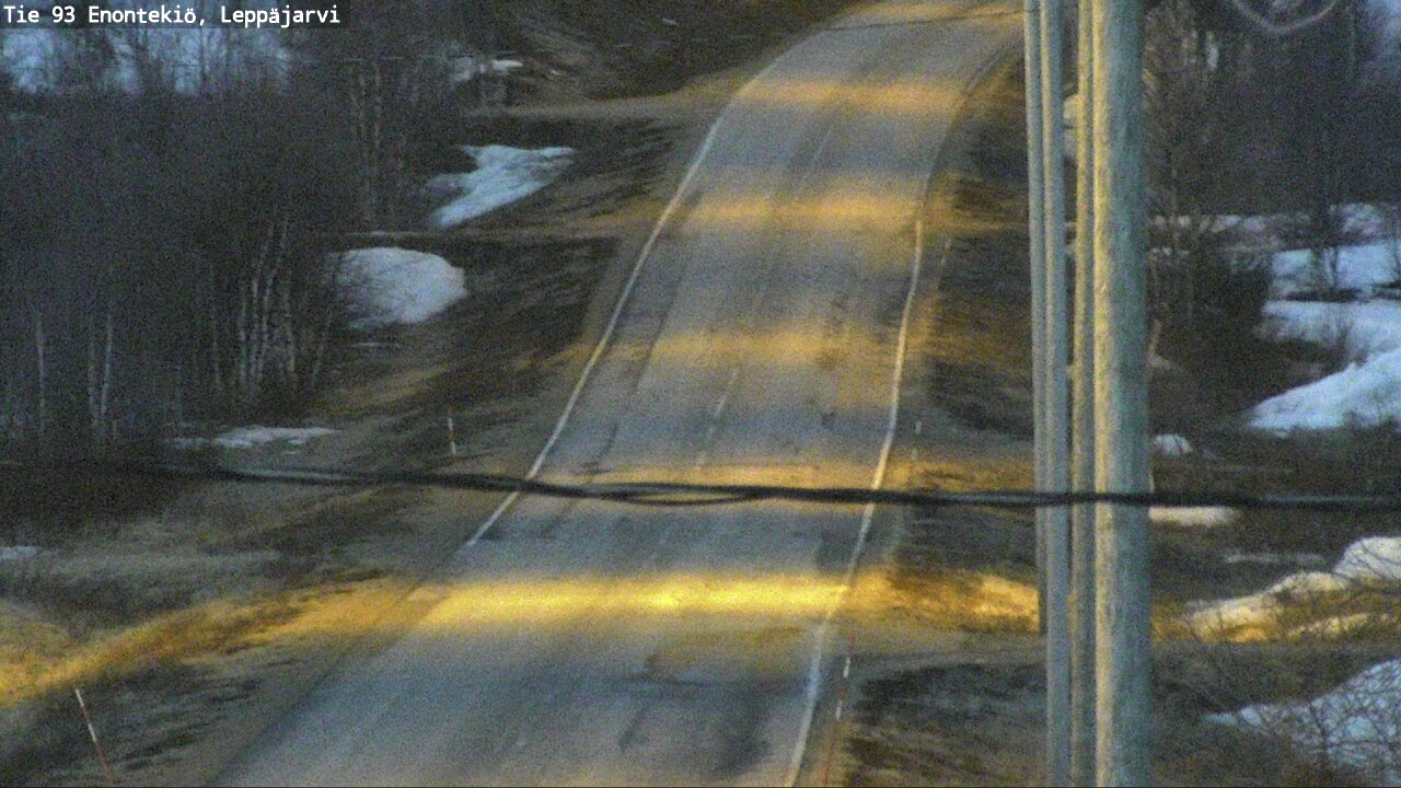 Weather Camera Image Road 93 Enontekiö, Leppäjärvi, Enontekiö, Lappi