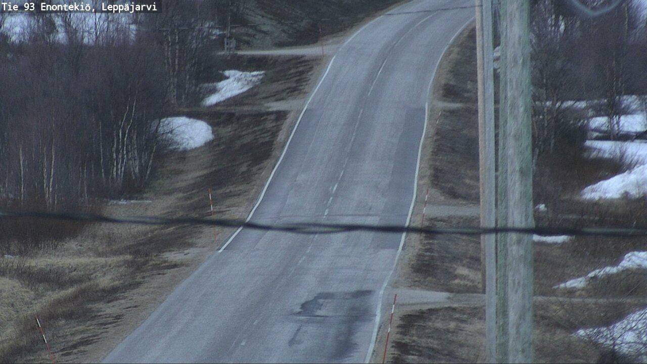 Weather Camera Image Väg 93 Enontekis, Leppäjärvi, Enontekiö, Lappi