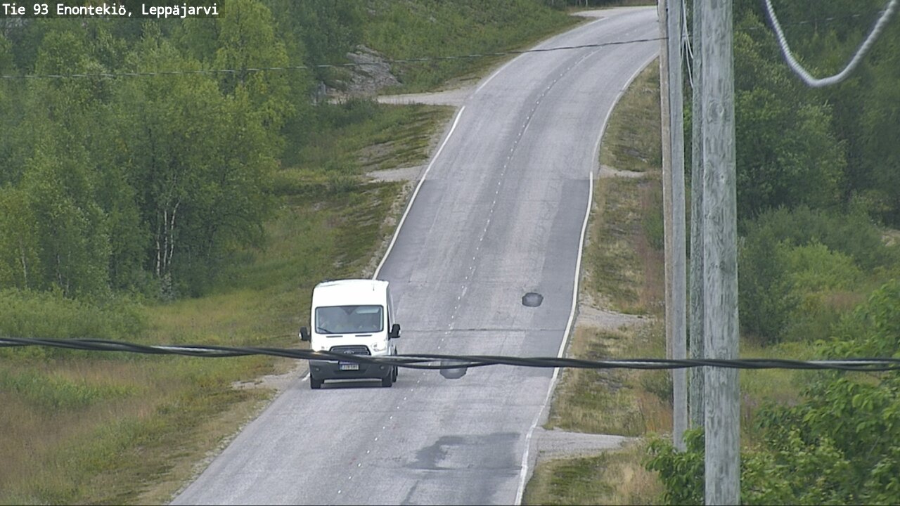 Weather Camera Image Road 93 Enontekiö, Leppäjärvi, Enontekiö, Lappi