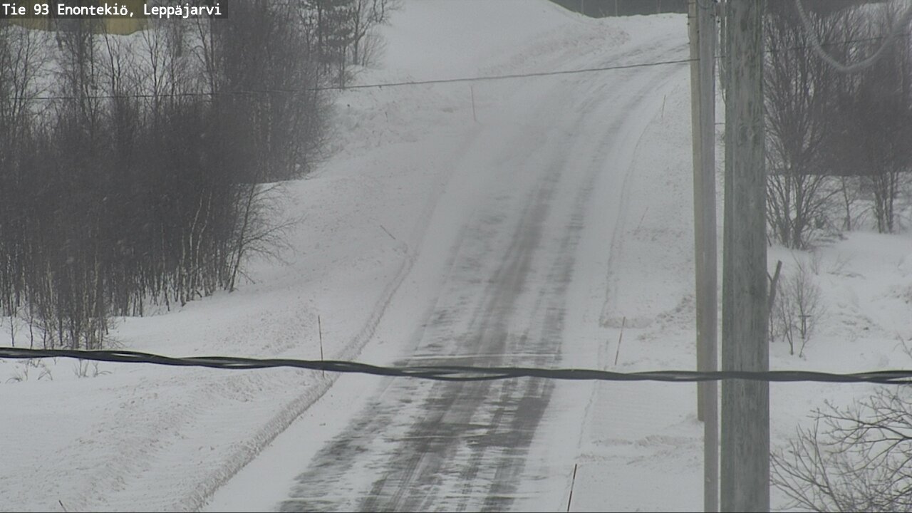 Weather Camera Image Road 93 Enontekiö, Leppäjärvi, Enontekiö, Lappi