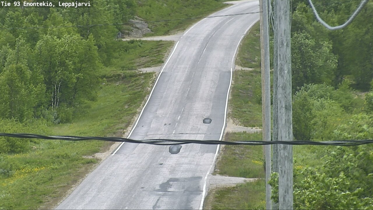 Weather Camera Image Väg 93 Enontekis, Leppäjärvi, Enontekiö, Lappi