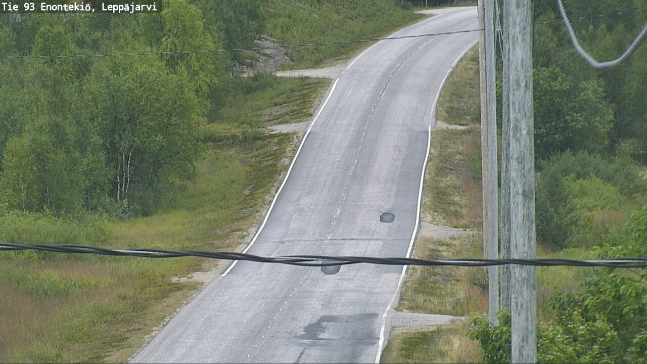 Weather Camera Image Road 93 Enontekiö, Leppäjärvi, Enontekiö, Lappi