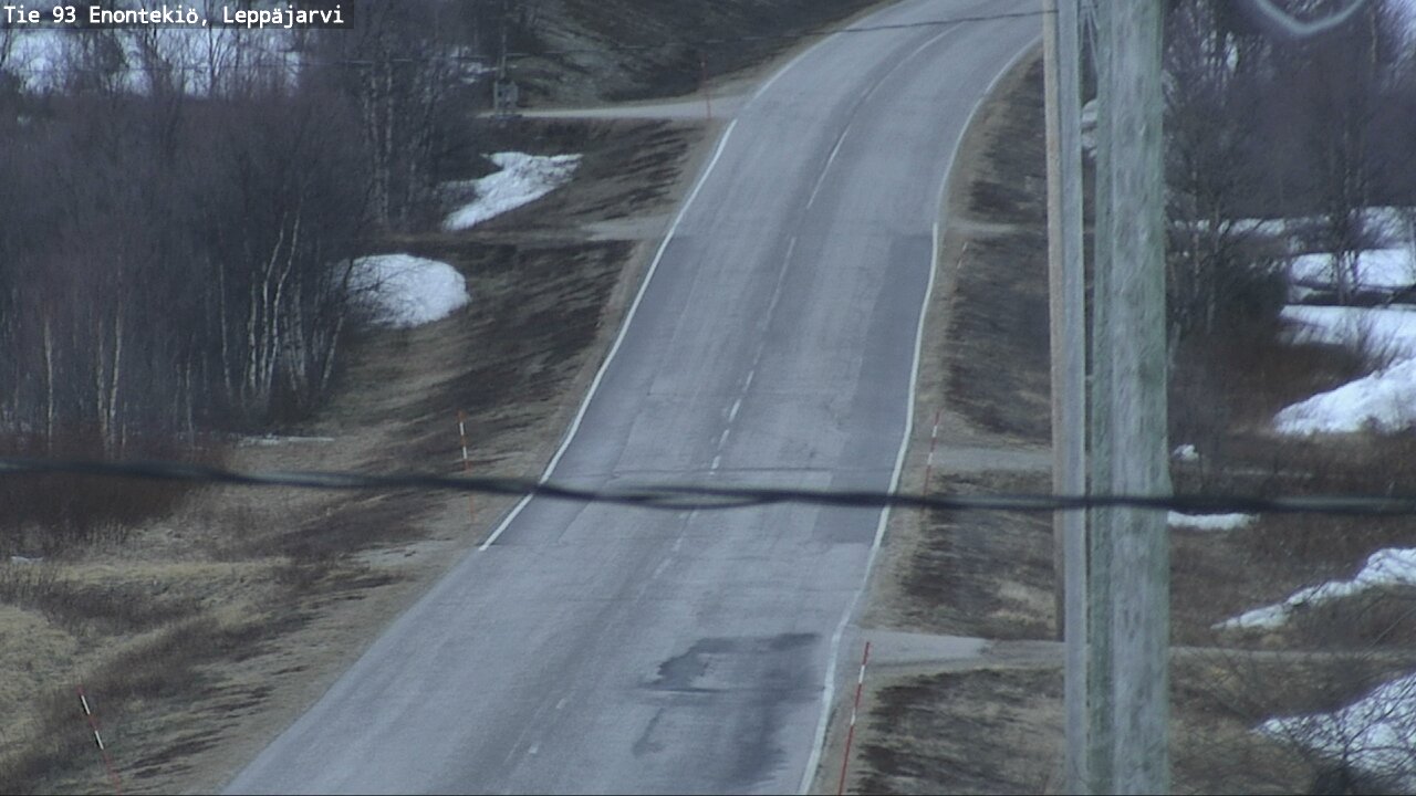 Weather Camera Image Väg 93 Enontekis, Leppäjärvi, Enontekiö, Lappi