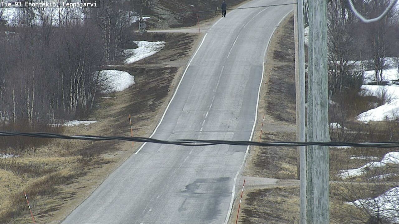 Weather Camera Image Road 93 Enontekiö, Leppäjärvi, Enontekiö, Lappi
