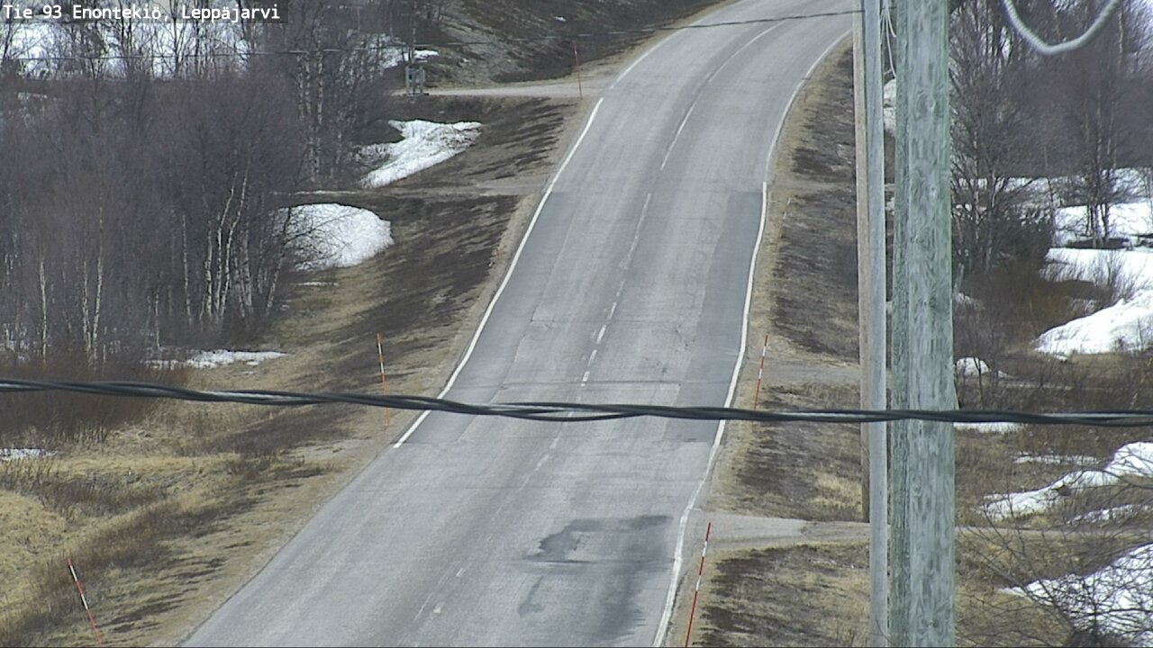 Weather Camera Image Road 93 Enontekiö, Leppäjärvi, Enontekiö, Lappi