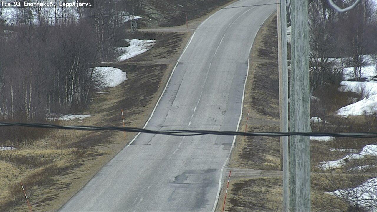 Weather Camera Image Road 93 Enontekiö, Leppäjärvi, Enontekiö, Lappi