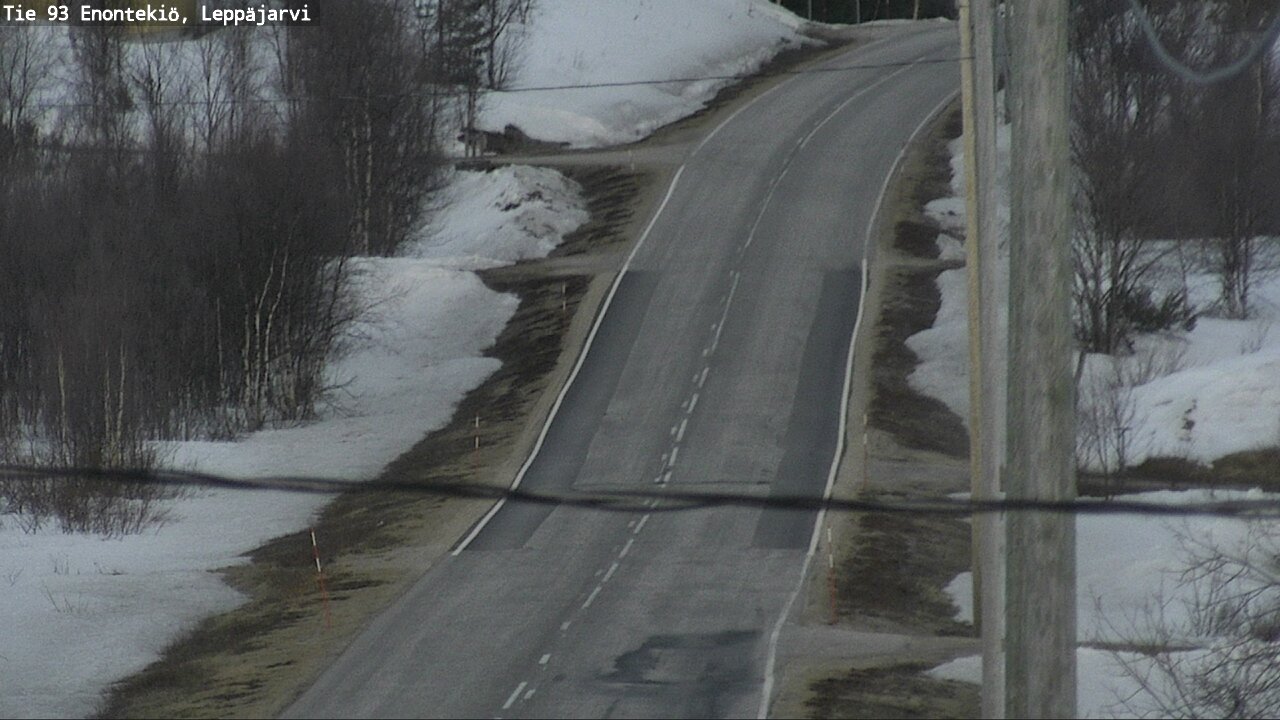 Weather Camera Image Road 93 Enontekiö, Leppäjärvi, Enontekiö, Lappi
