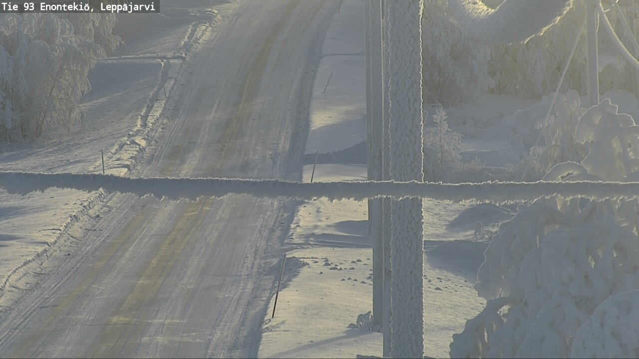 Weather Camera Image Väg 93 Enontekis, Leppäjärvi, Enontekiö, Lappi
