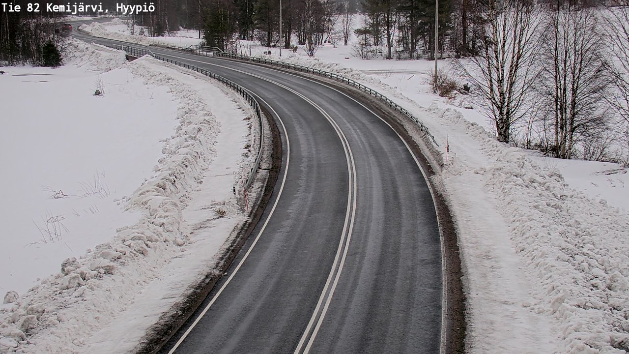Weather Camera Image Väg 5 Kemi träsk, hyypiö, Kemijärvi, Lappi