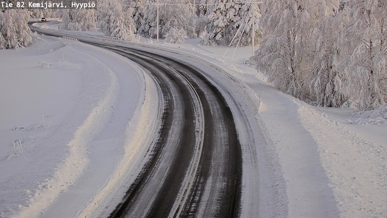 Weather Camera Image Väg 5 Kemi träsk, hyypiö, Kemijärvi, Lappi