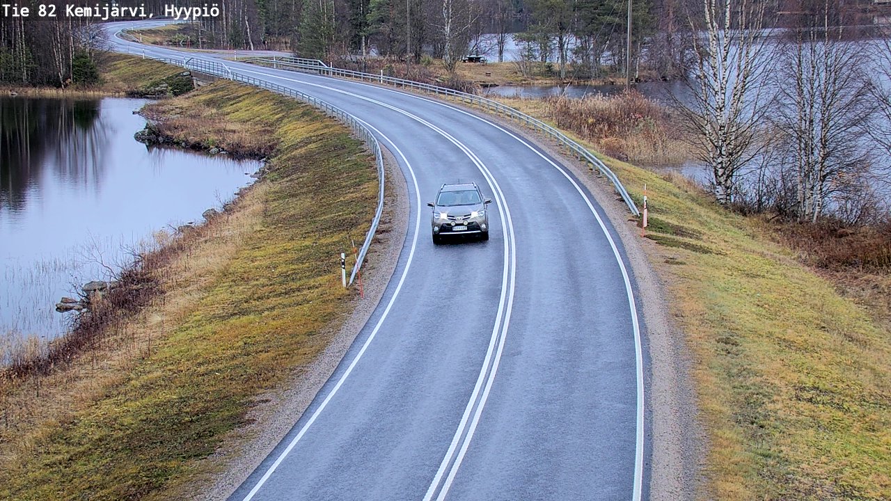 Weather Camera Image Road 82 Kemijärvi, Hyypiö, Kemijärvi, Lappi