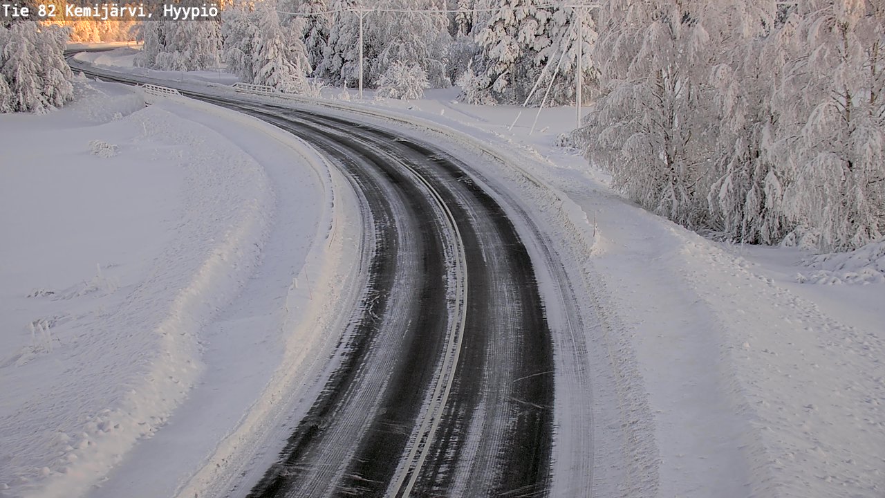 Weather Camera Image Väg 5 Kemi träsk, hyypiö, Kemijärvi, Lappi