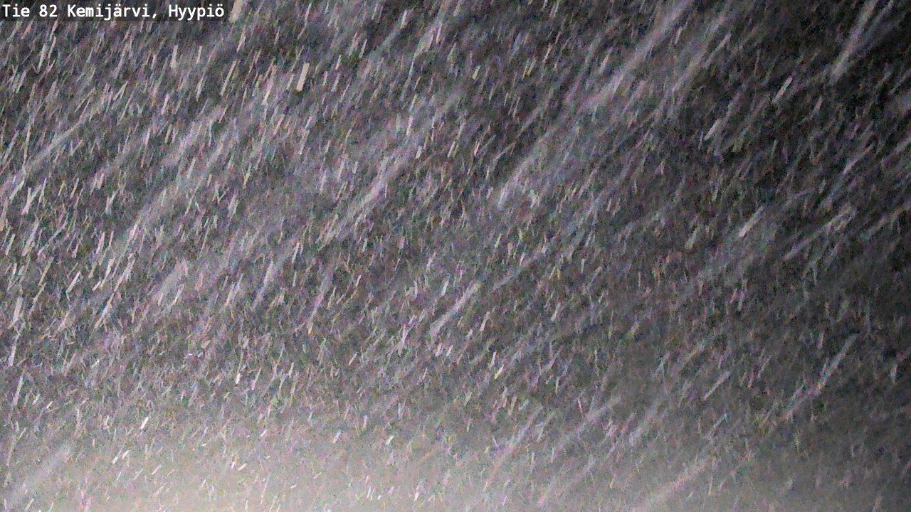 Weather Camera Image Road 82 Kemijärvi, Hyypiö, Kemijärvi, Lappi