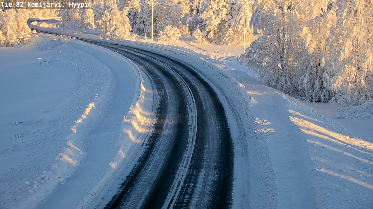Weather Camera Image Väg 5 Kemi träsk, hyypiö, Kemijärvi, Lappi