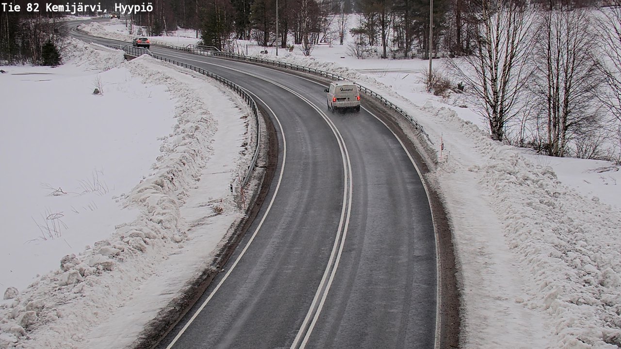 Weather Camera Image Väg 5 Kemi träsk, hyypiö, Kemijärvi, Lappi