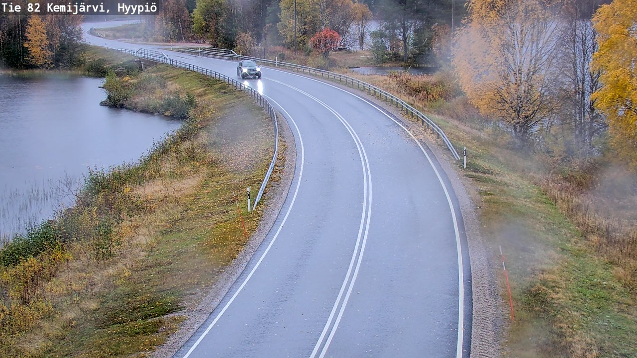 Weather Camera Image Road 82 Kemijärvi, Hyypiö, Kemijärvi, Lappi