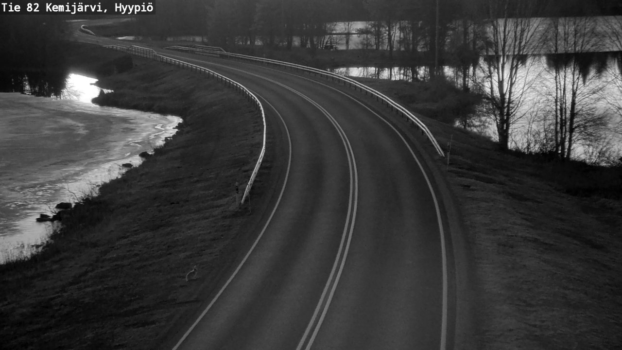 Weather Camera Image Road 82 Kemijärvi, Hyypiö, Kemijärvi, Lappi