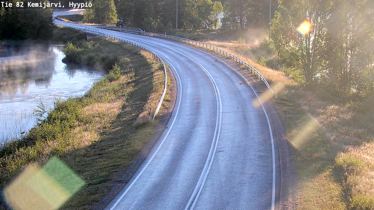 Weather Camera Image Road 82 Kemijärvi, Hyypiö, Kemijärvi, Lappi