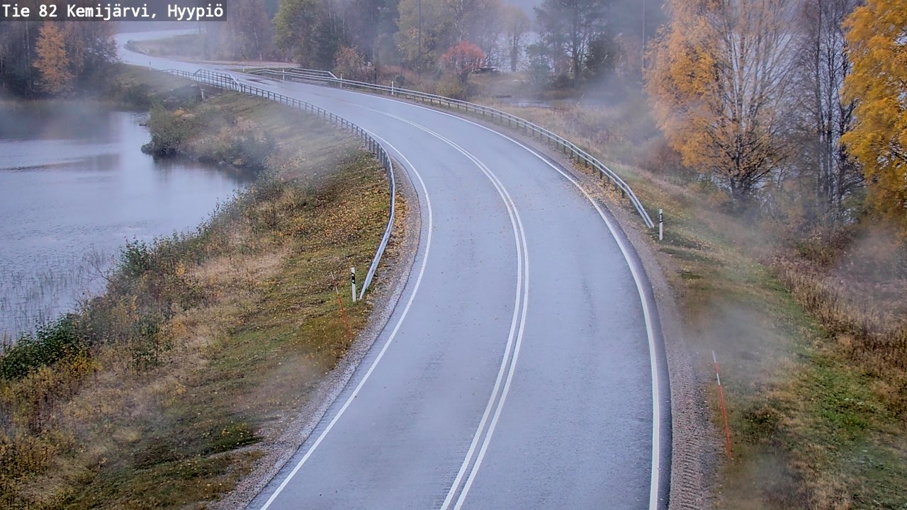 Weather Camera Image Road 82 Kemijärvi, Hyypiö, Kemijärvi, Lappi