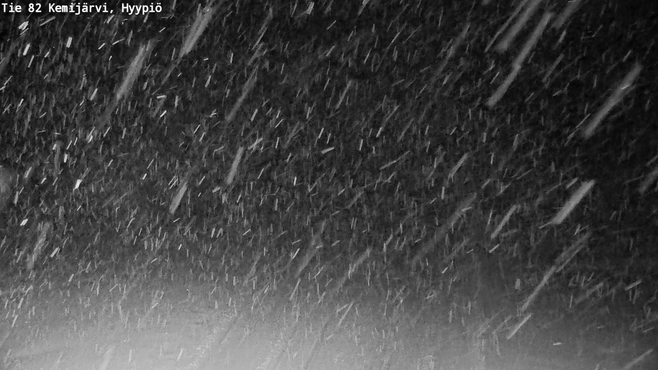 Weather Camera Image Road 82 Kemijärvi, Hyypiö, Kemijärvi, Lappi
