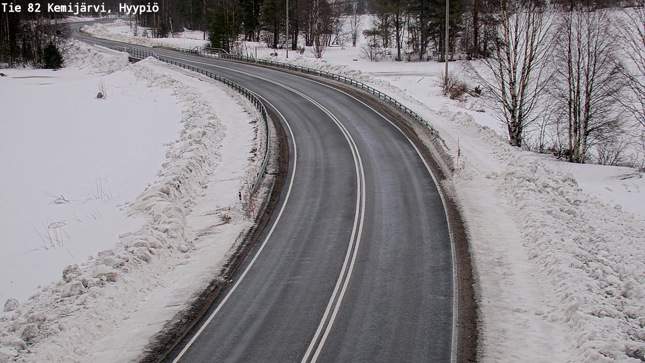 Weather Camera Image Väg 5 Kemi träsk, hyypiö, Kemijärvi, Lappi