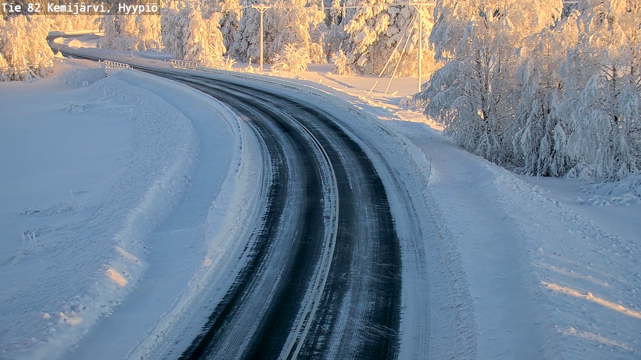 Weather Camera Image Väg 5 Kemi träsk, hyypiö, Kemijärvi, Lappi