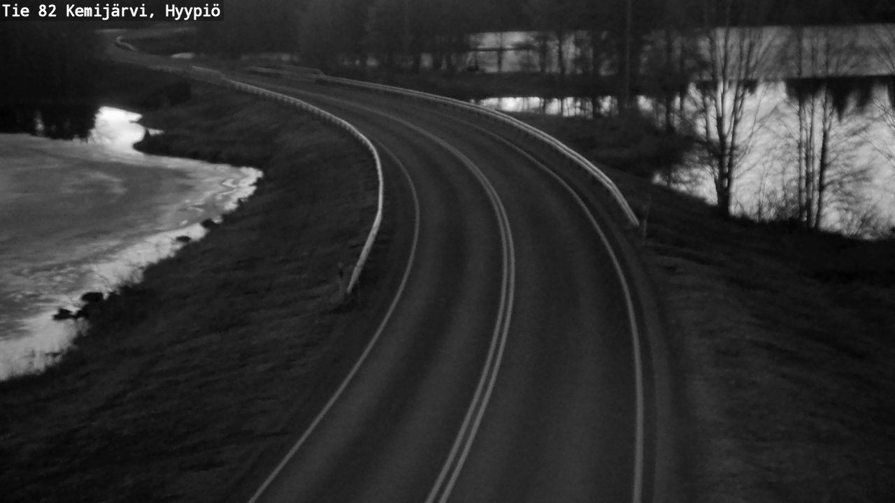 Weather Camera Image Road 82 Kemijärvi, Hyypiö, Kemijärvi, Lappi