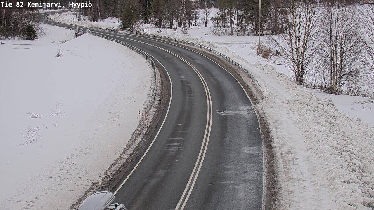 Weather Camera Image Road 82 Kemijärvi, Hyypiö, Kemijärvi, Lappi
