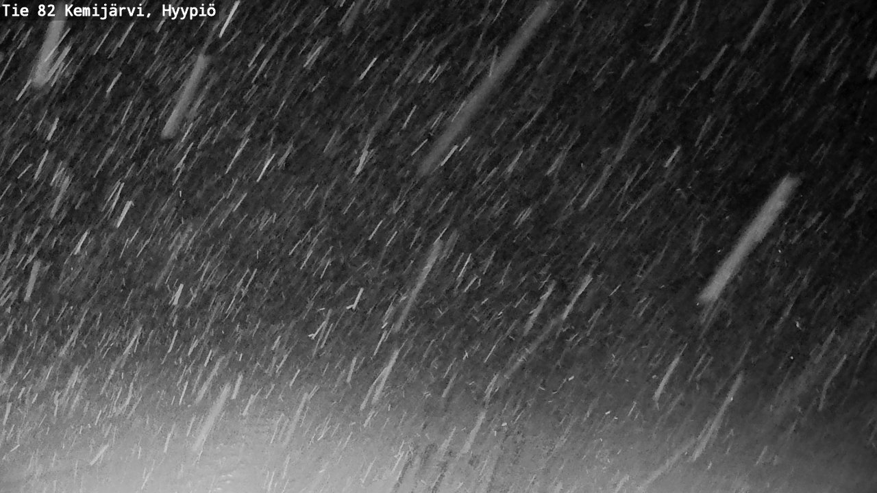 Weather Camera Image Road 82 Kemijärvi, Hyypiö, Kemijärvi, Lappi