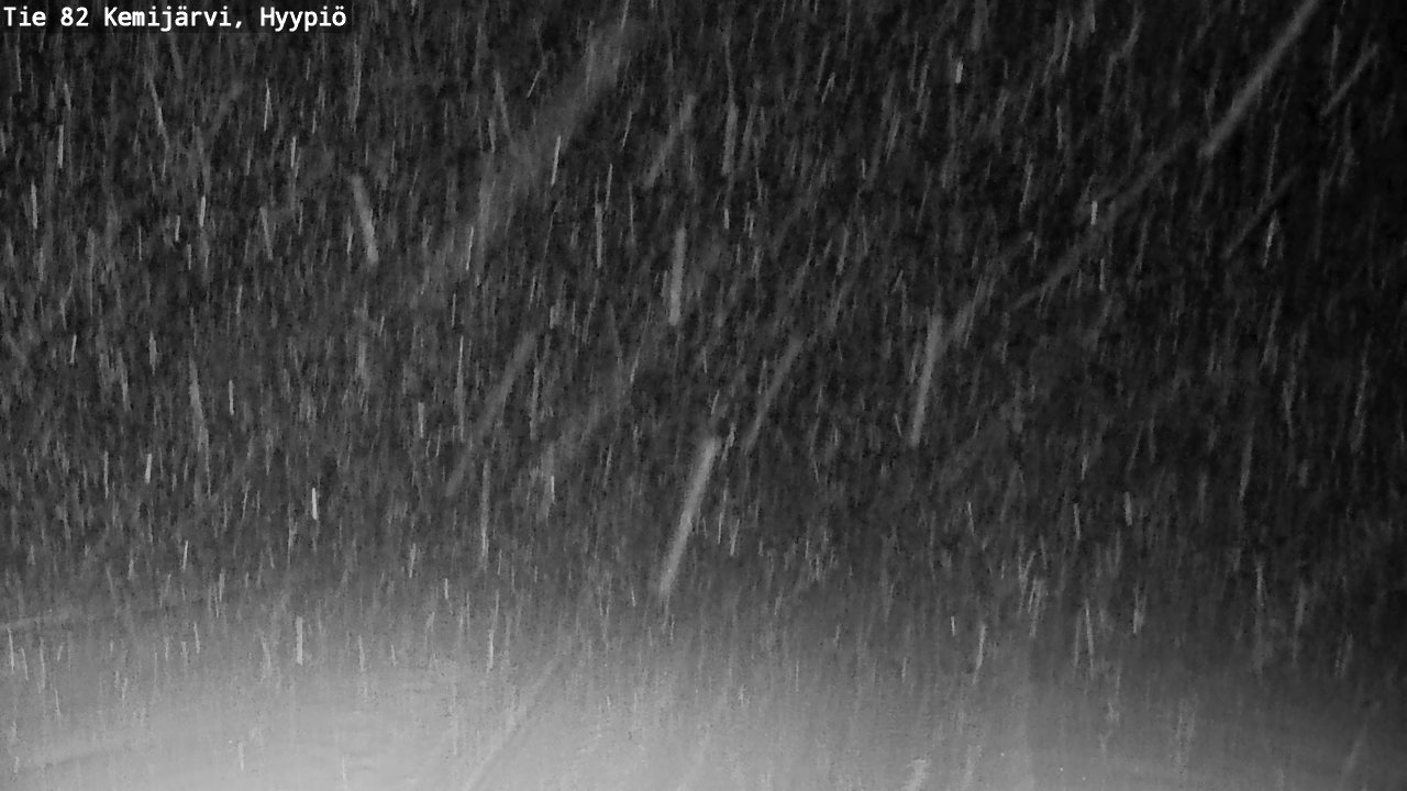 Weather Camera Image Road 82 Kemijärvi, Hyypiö, Kemijärvi, Lappi