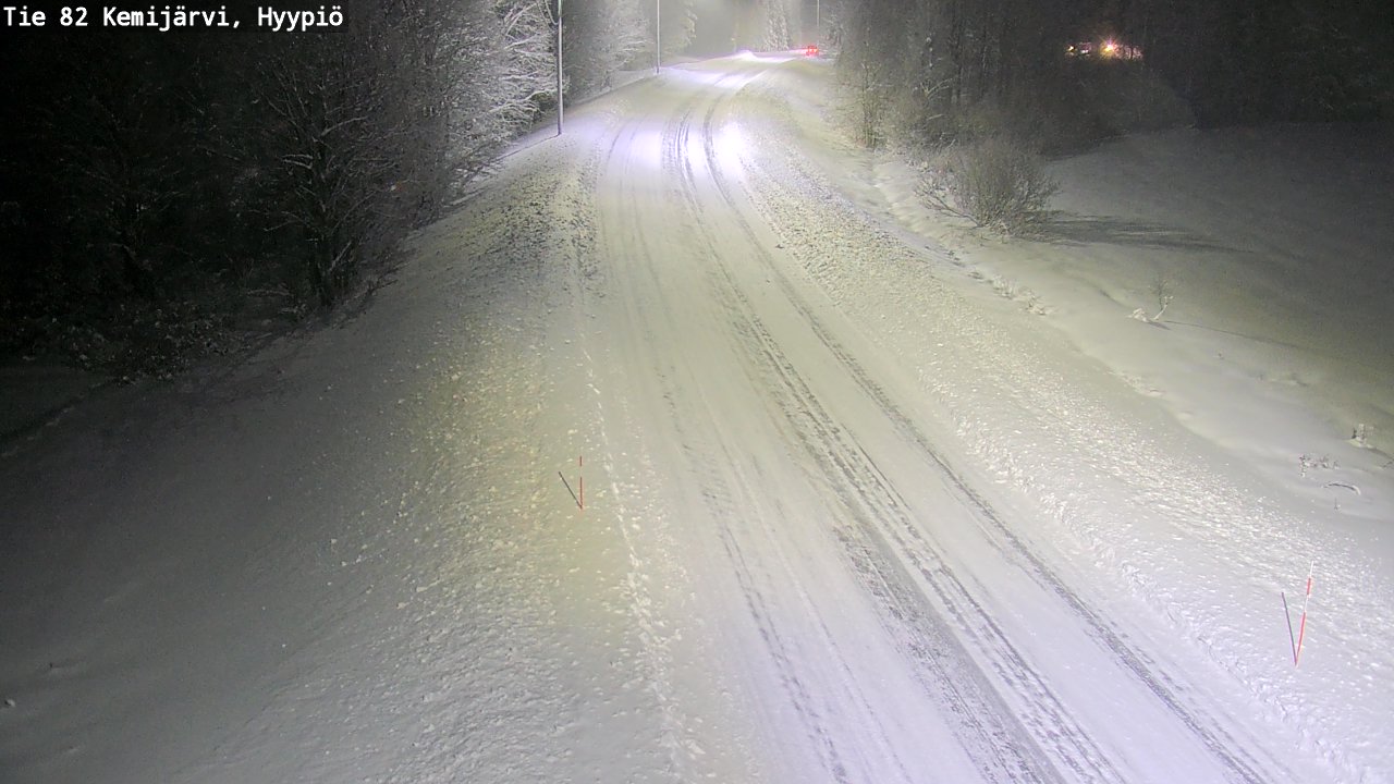 Weather Camera Image Road 82 Kemijärvi, Hyypiö, Kemijärvi, Lappi