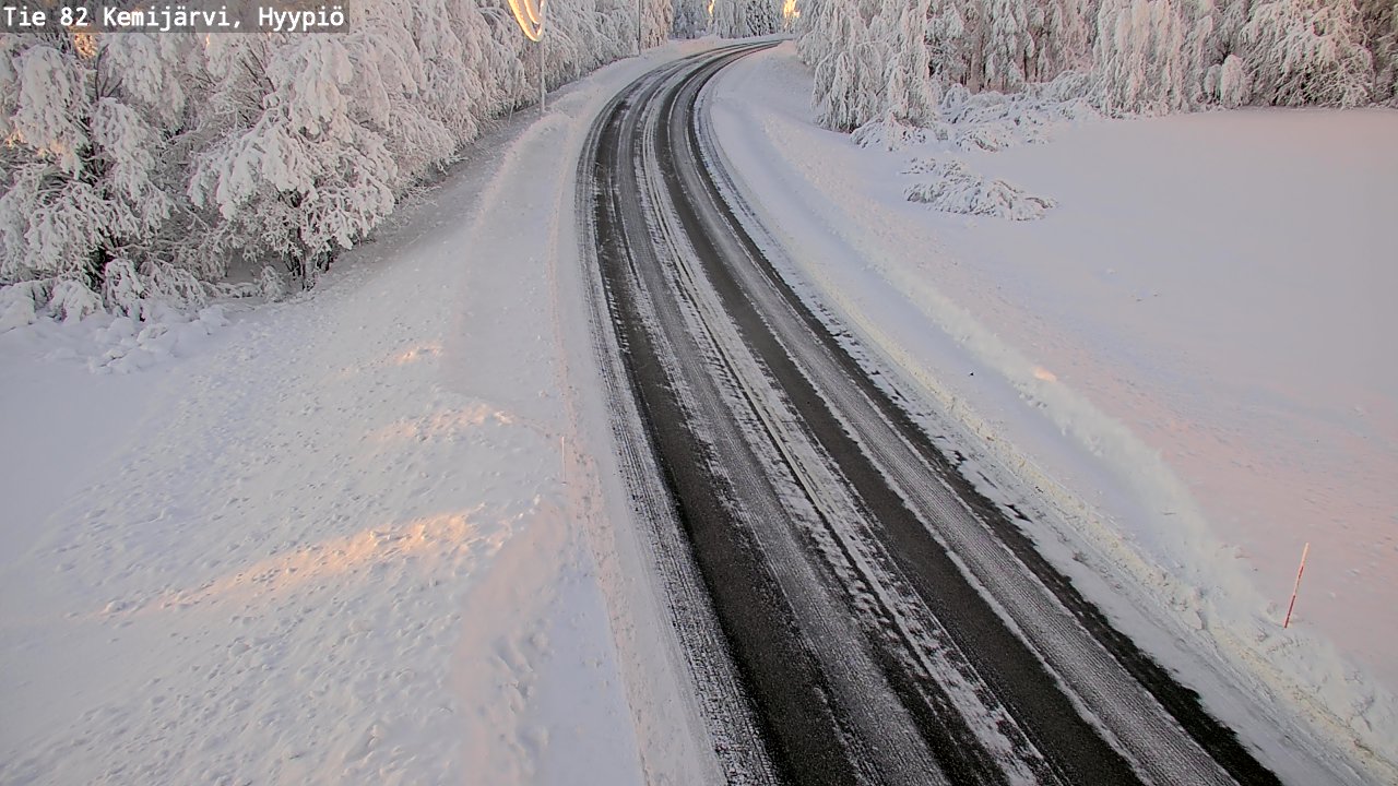 Weather Camera Image Väg 5 Kemi träsk, hyypiö, Kemijärvi, Lappi