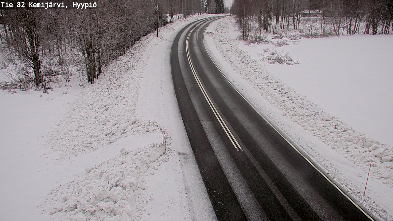 Weather Camera Image Väg 5 Kemi träsk, hyypiö, Kemijärvi, Lappi
