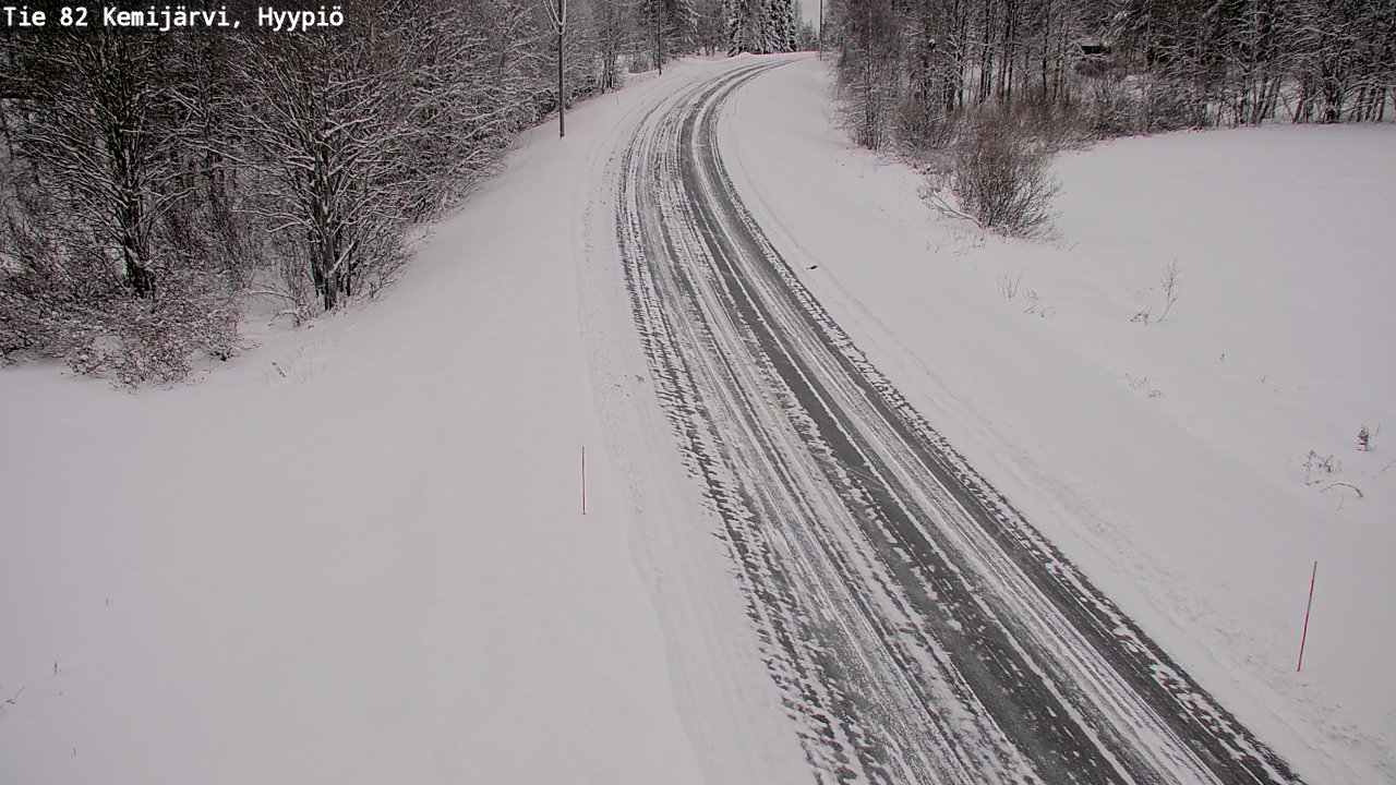 Weather Camera Image Väg 5 Kemi träsk, hyypiö, Kemijärvi, Lappi