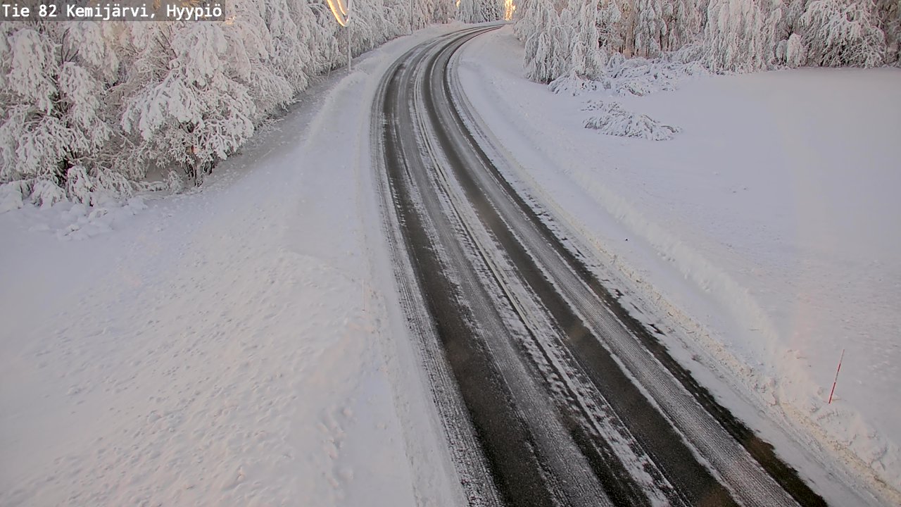 Weather Camera Image Väg 5 Kemi träsk, hyypiö, Kemijärvi, Lappi