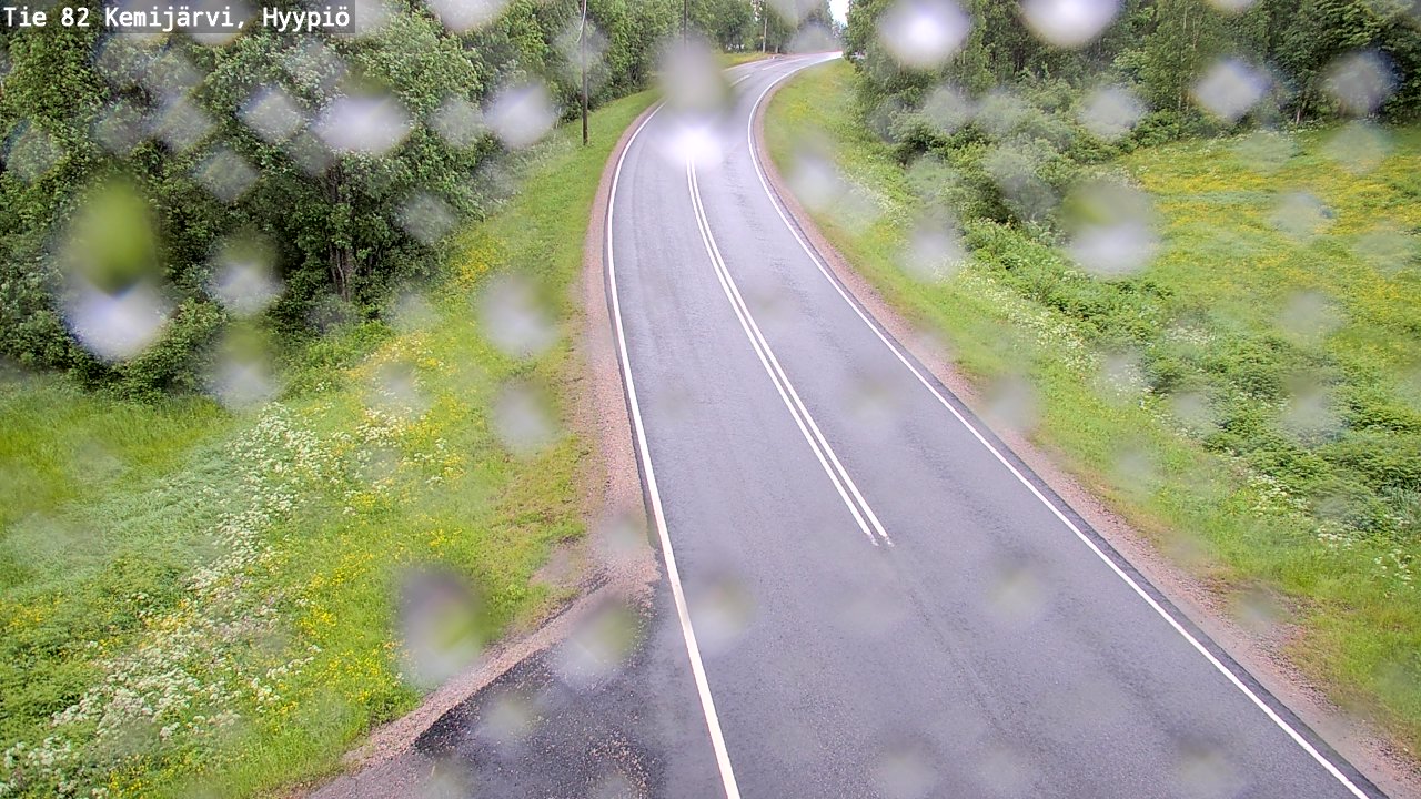 Weather Camera Image Väg 5 Kemi träsk, hyypiö, Kemijärvi, Lappi